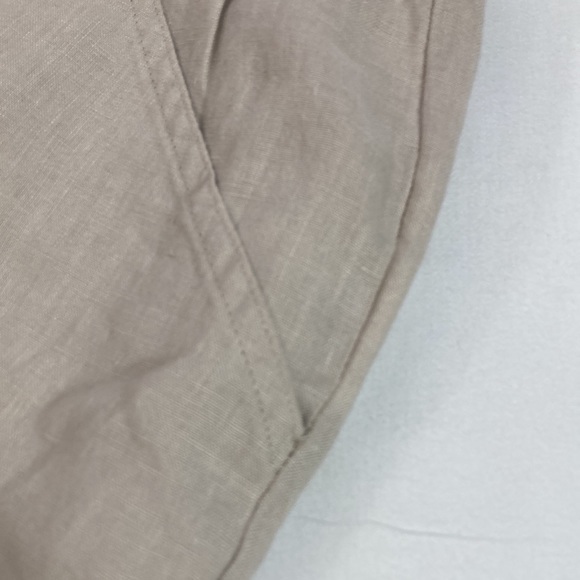 Ellen Tracy Linen Capris beige size Large - Picture 5 of 11